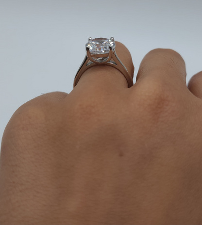 14Kt Gold 3 Ct Lab Grown IGI Certified Diamond Ring