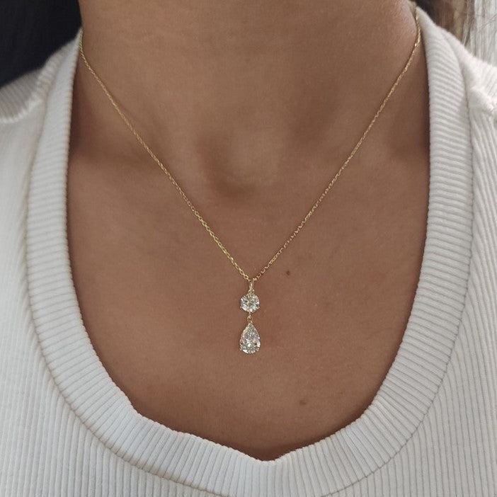 Oazifestiv Al Zales Mother's Day Necklace 14Kt Gold Ct Stone