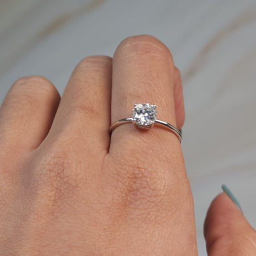 14Kt Gold 0.90 Ct Lab Grown Diamond Ring