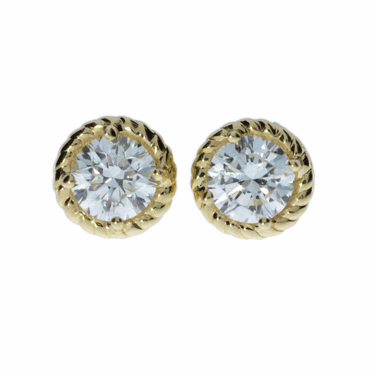 14Kt Gold 1 Ct Lab Grown Diamond Earrings