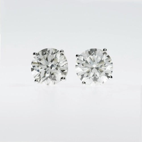 14Kt Gold 0.50 Ct Lab Grown Single Diamond Stud Earring