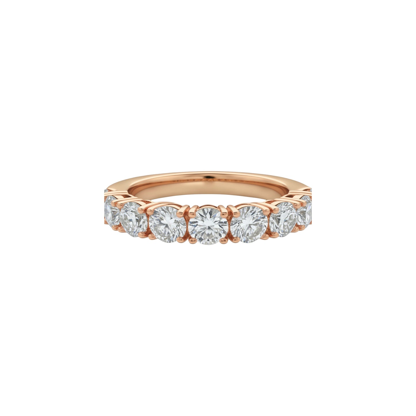 14Kt Gold band 2.10 Ct Lab Grown 7 stones Diamond Ring