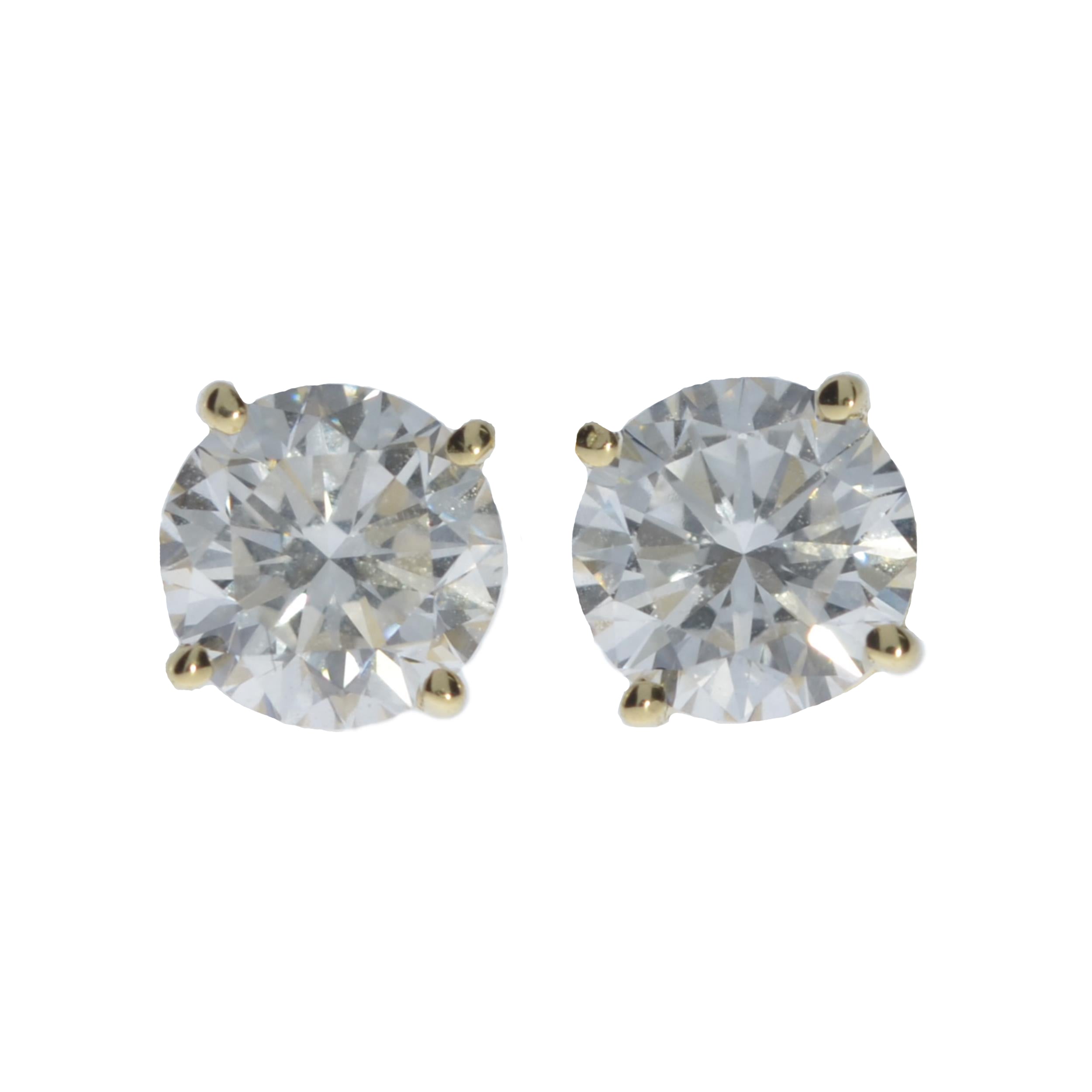 14Kt Gold 0.50 Ct Lab Grown Diamond Stud Earrings