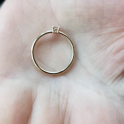 14Kt Gold 0.20 Ct Lab Grown Diamond Ring
