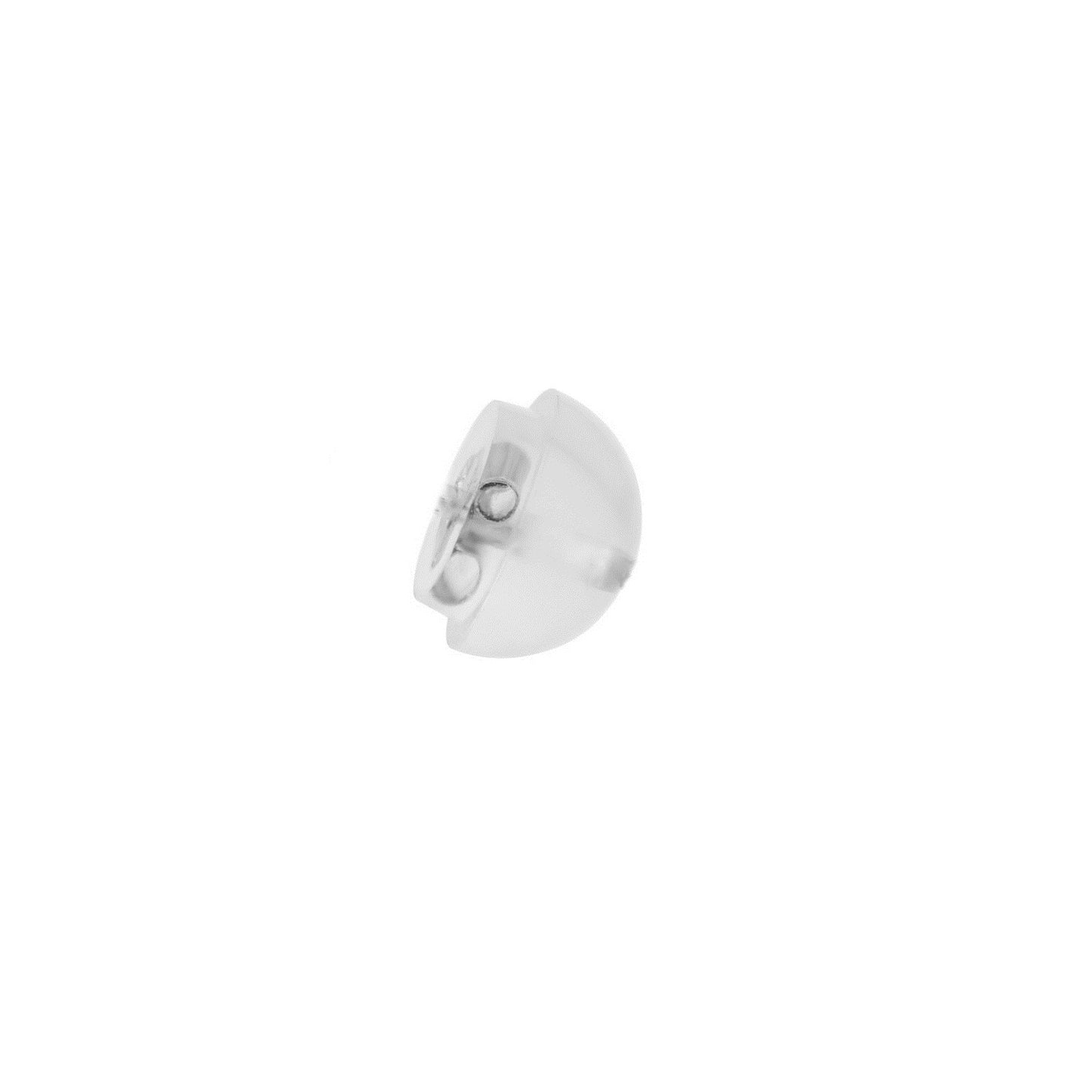 14Kt White Gold Diamond Cut 3mm Ball Stud Earrings