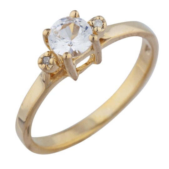 14Kt Gold 0.50 Ct Lab Grown Diamond Ring