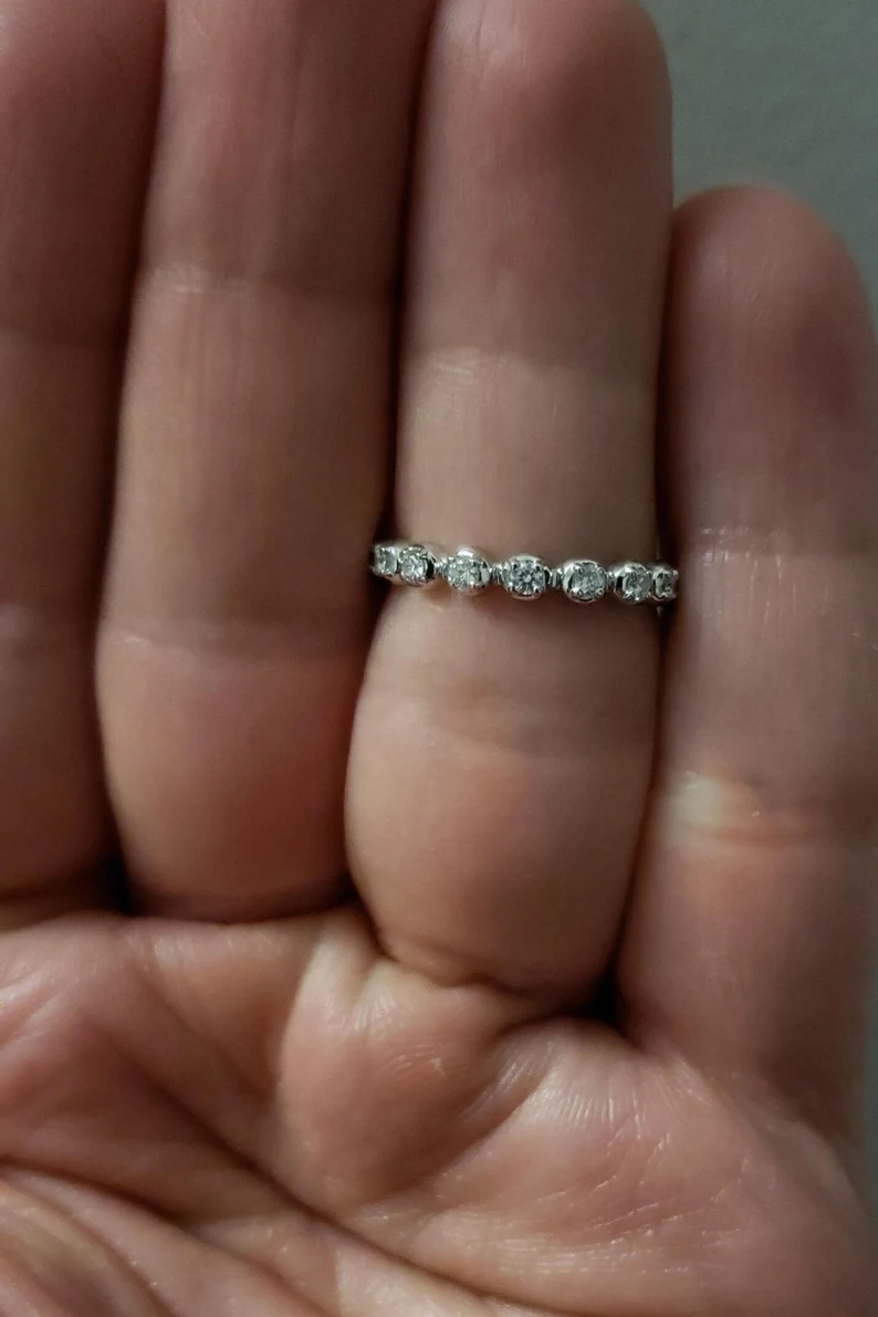 14Kt Gold 0.36 Ct Lab Grown Diamond Wedding Band Ring