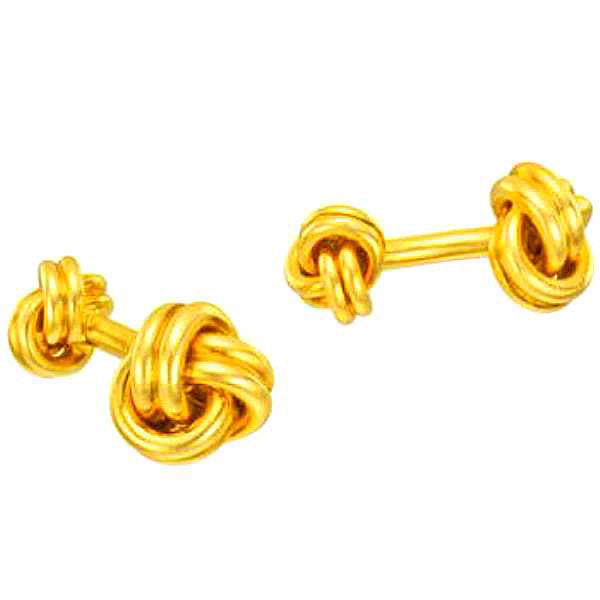 11.2 Grams Knot Cufflinks 14Kt Yellow Gold Plated [Jewelry]