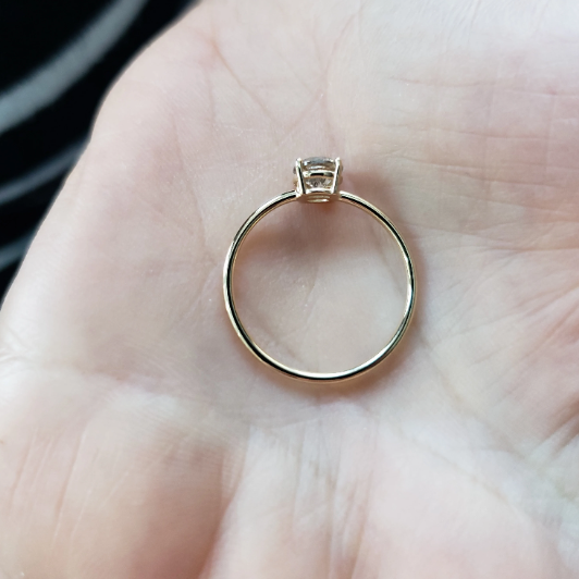 14Kt Gold 0.70 Ct Lab Created Diamond Ring