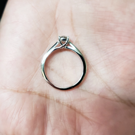 14Kt Gold 0.70 Ct Lab Created Diamond Ring