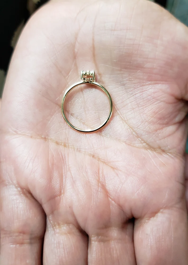 14Kt Gold 0.24 Ct Lab Grown 4 Stone Diamond Ring