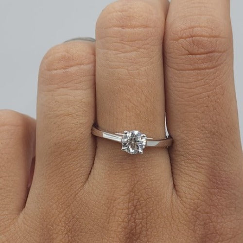 14Kt Gold 0.50 Ct Lab Created Diamond Ring