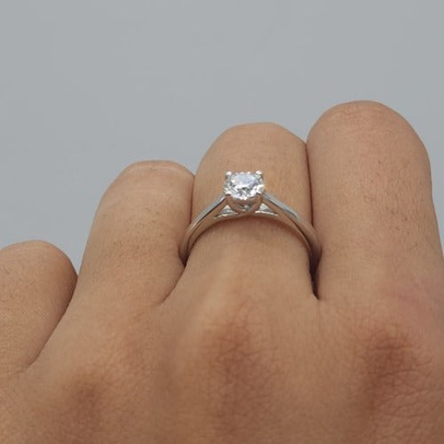 14Kt Gold 0.50 Ct Lab Created Diamond Ring