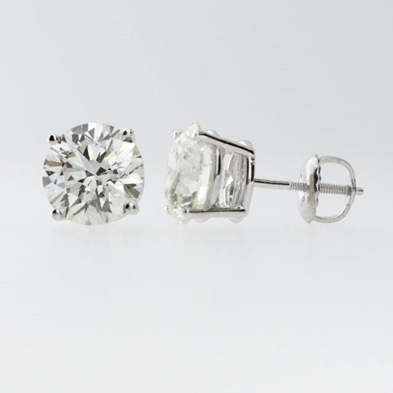 14Kt Gold 2.50 Ct Lab Grown Studs Diamond Earrings