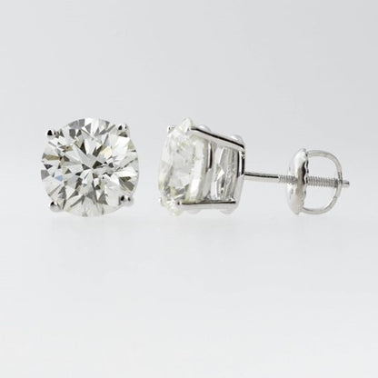 14Kt Gold 2.50 Ct Lab Grown Studs Diamond Earrings