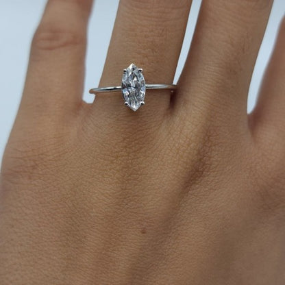 14Kt Gold 1 Ct Lab Grown Diamond Marquise Ring