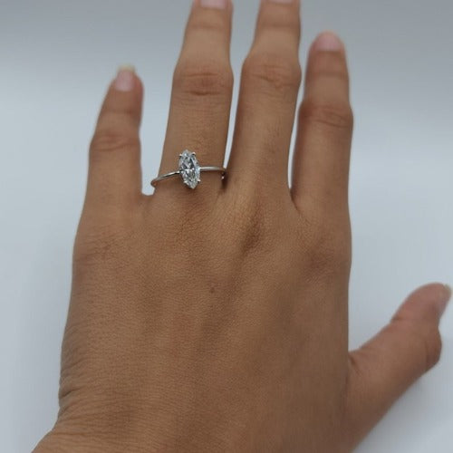 14Kt Gold 1 Ct Lab Grown Diamond Marquise Ring