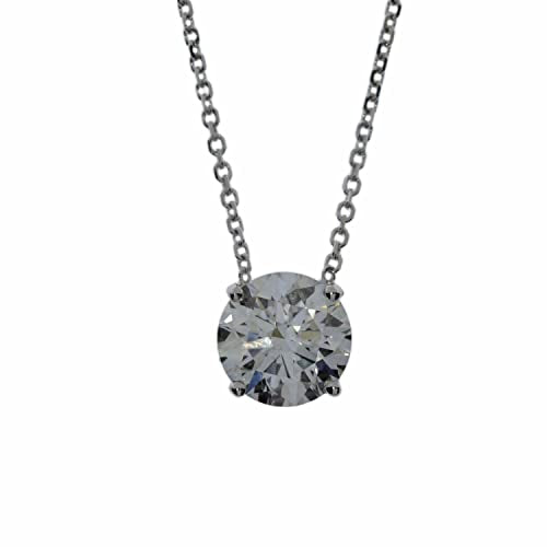 14Kt Gold 0.50 Ct Lab Grown Diamond Pendant Necklace