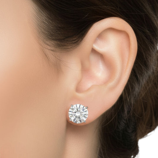 18Kt Gold 6 Ct IGI Certified Lab Grown Diamond Studs Earrings