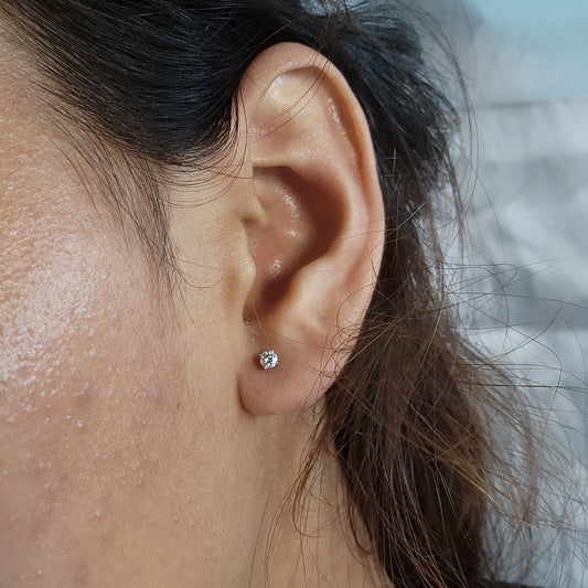 14Kt Gold 0.20 Ct Lab Grown Diamond Earrings