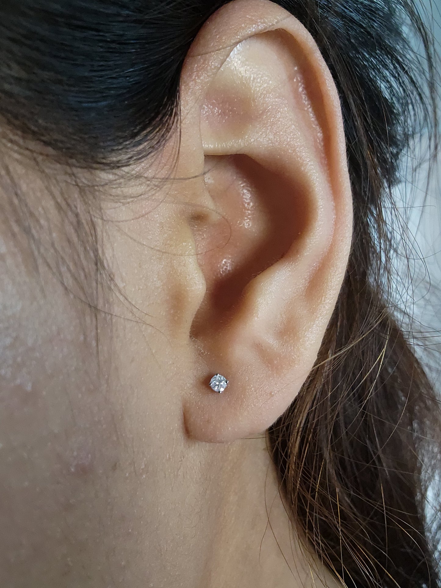 14Kt Gold 0.15 Ct Lab Grown Diamond Earrings