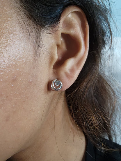 14Kt Gold 0.25 Ct Lab Grown Diamond Stud Earrings