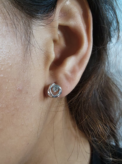 14Kt Gold 0.25 Ct Lab Grown Diamond Stud Earrings