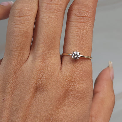 14Kt Gold 0.40 Ct Lab GrownDiamond Ring