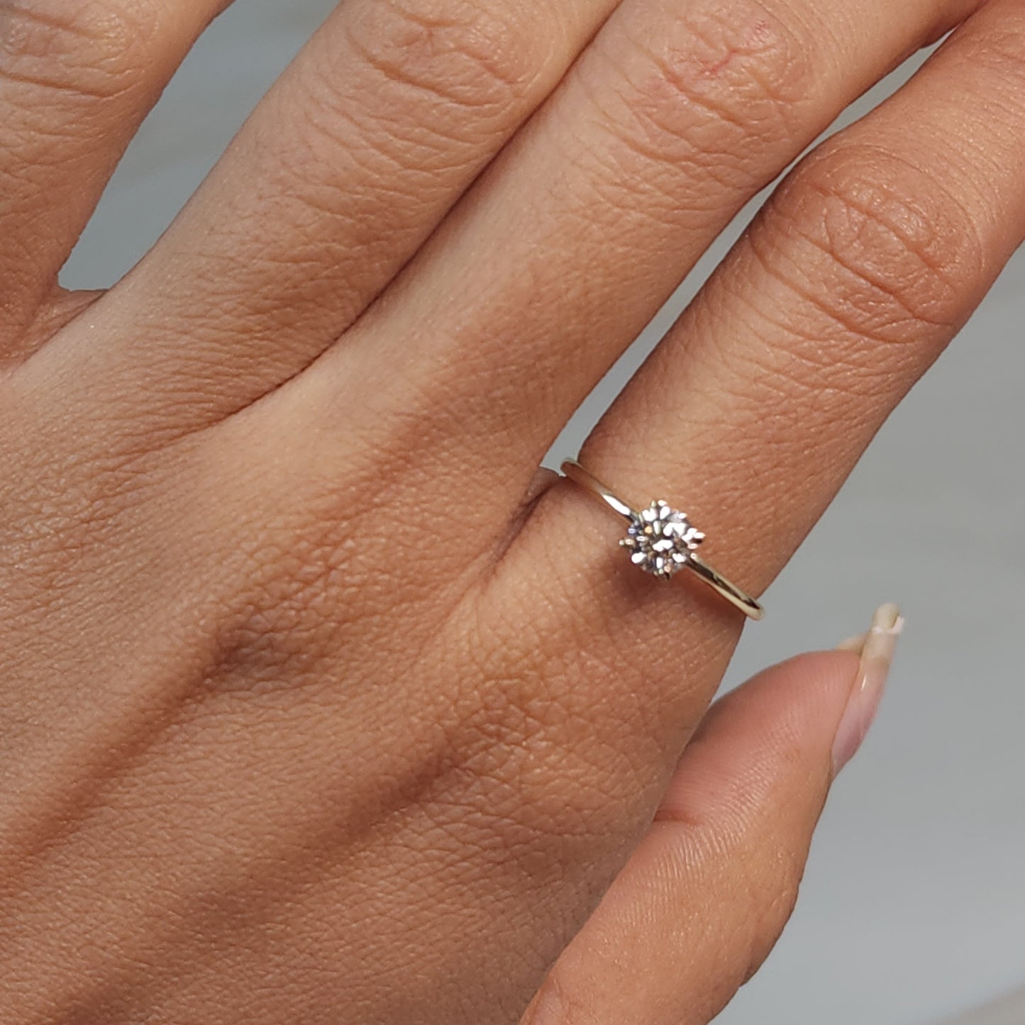 14Kt Gold 0.40 Ct Lab GrownDiamond Ring