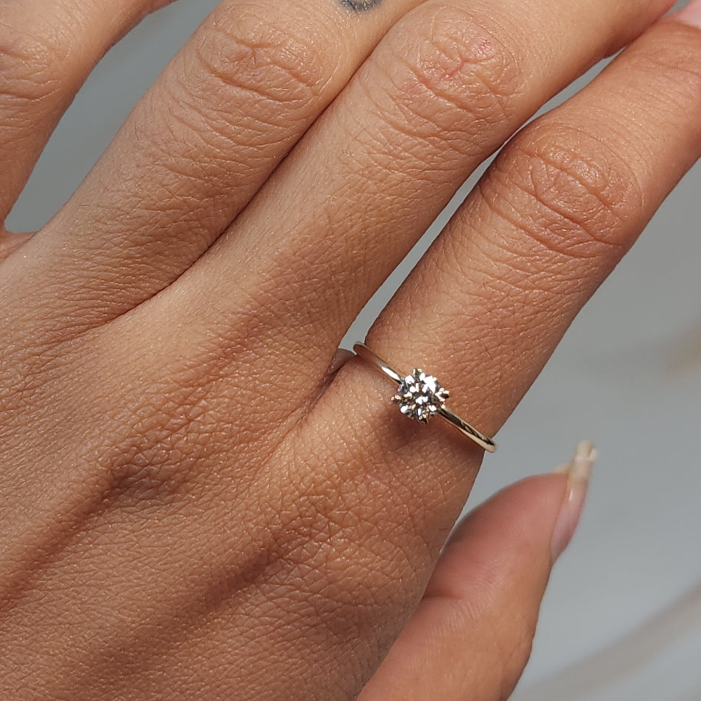 14Kt Gold 0.40 Ct Lab GrownDiamond Ring