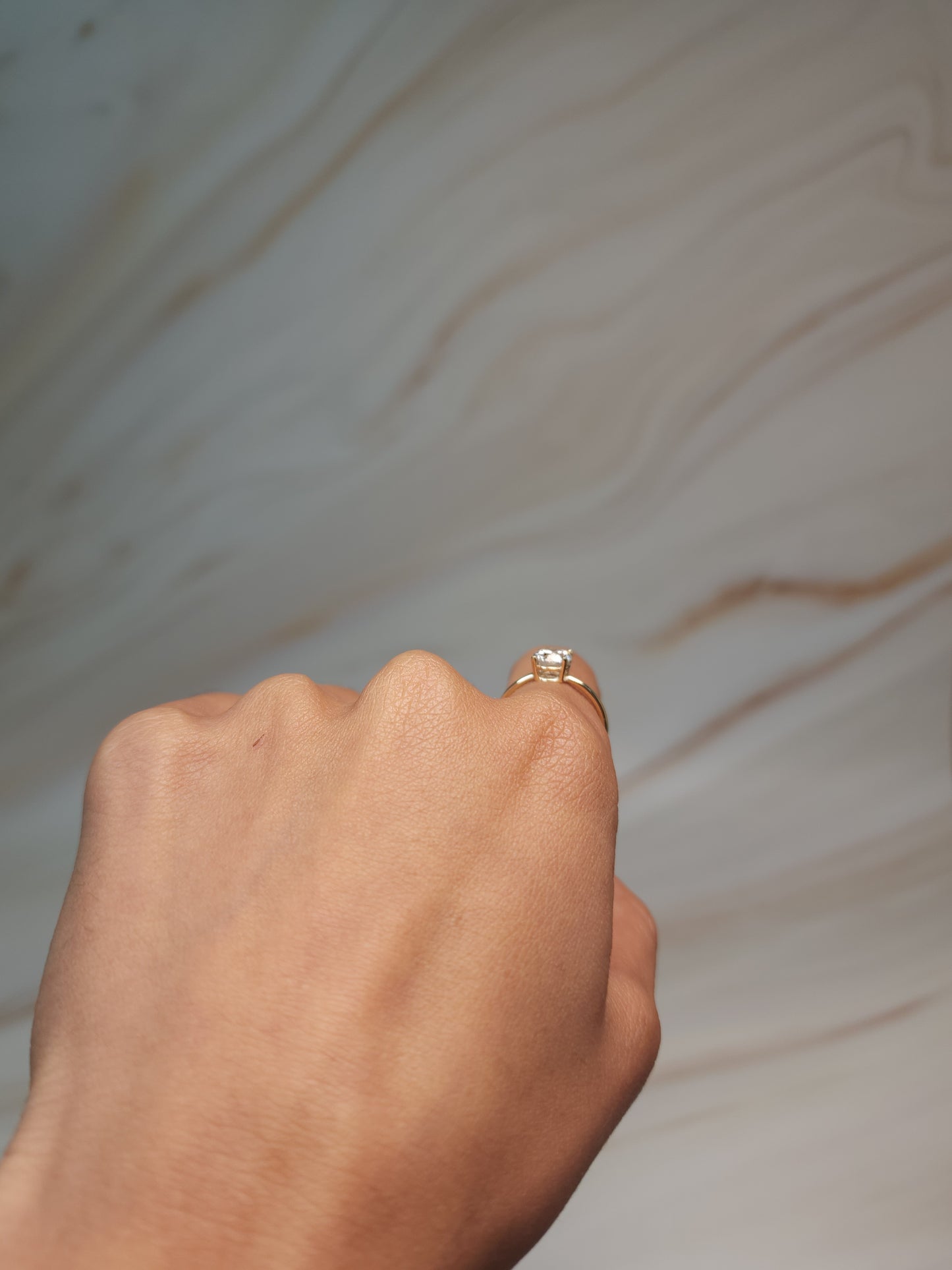 14Kt Gold  1 Ct Lab Grown Diamond Ring