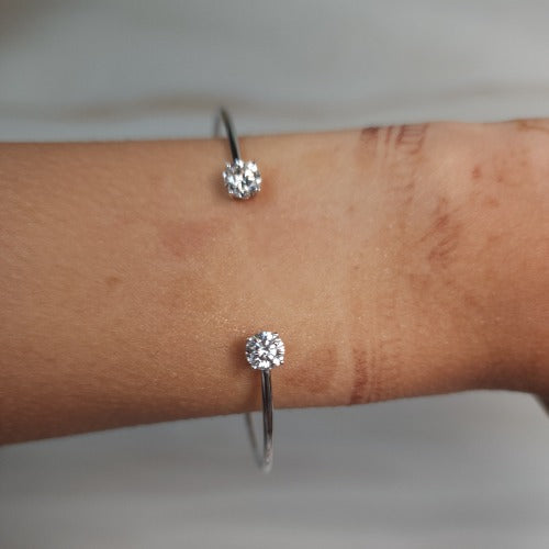 14Kt Gold 0.50Ct Lab Grown Diamond Bangle Bracelet