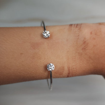 14Kt Gold 0.50Ct Lab Grown Diamond Bangle Bracelet