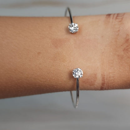 14Kt Gold 0.50Ct Lab Grown Diamond Bangle Bracelet