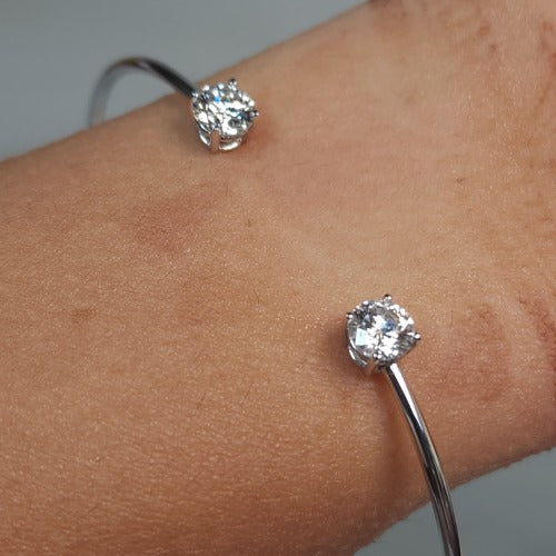 14Kt Gold 0.50Ct Lab Grown Diamond Bangle Bracelet