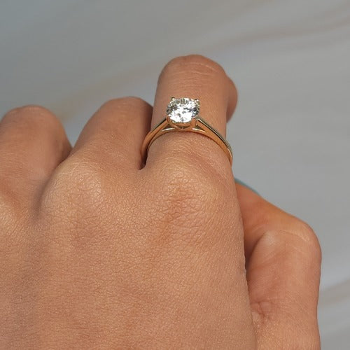 14Kt Gold 1.20 Ct Lab Grown Diamond Ring