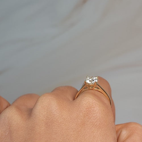 14Kt Gold 1.20 Ct Lab Grown Diamond Ring