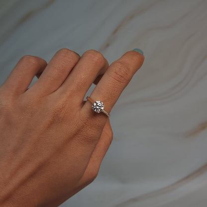 14Kt Gold 1.20 Ct Lab Grown Diamond Ring