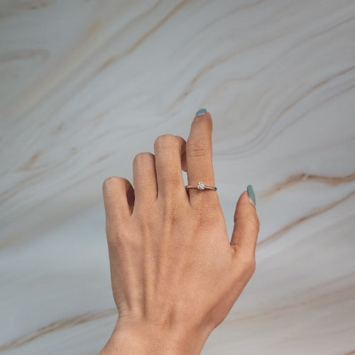 14Kt Gold 0.25 Ct Lab Grown Diamond Ring