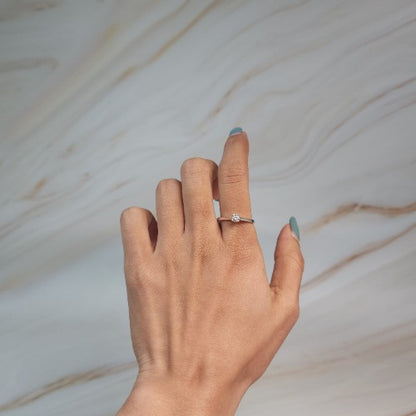 14Kt Gold 0.25 Ct Lab Grown Diamond Ring