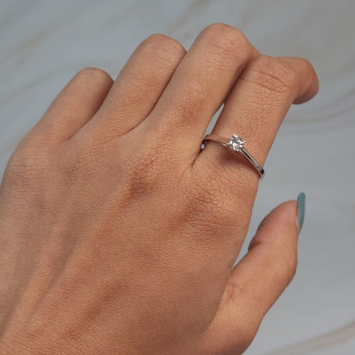 14Kt Gold 0.25 Ct Lab Grown Diamond Ring