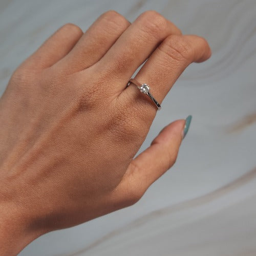 14Kt Gold 0.25 Ct Lab Grown Diamond Ring