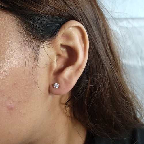 14Kt Gold 0.50 Ct Lab Grown Diamond Stud Earrings