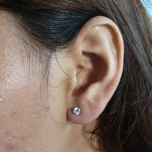 14Kt Gold 0.50 Ct Lab Grown Diamond Stud Earrings