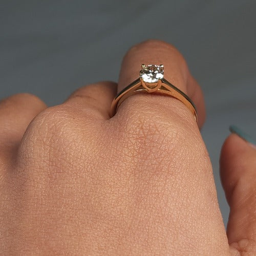 14Kt Gold 0.60 Ct Genuine Natural Diamond Ring