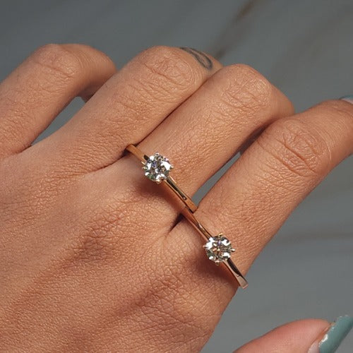 14Kt Gold 0.60 Ct Genuine Natural Diamond Ring