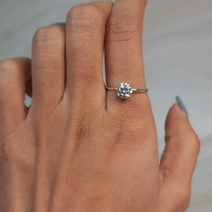 14Kt Gold 0.90 Ct Lab Grown Diamond Ring