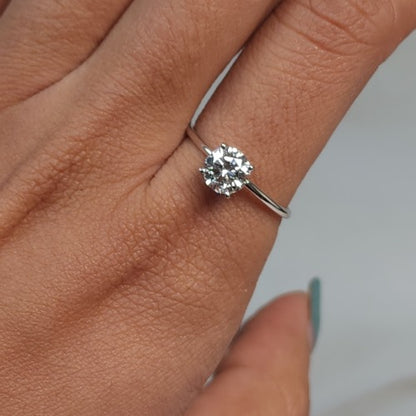 14Kt Gold 0.90 Ct Lab Grown Diamond Ring