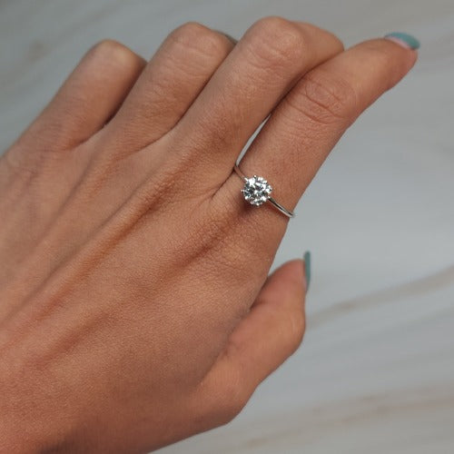 14Kt Gold 0.90 Ct Lab Grown Diamond Ring