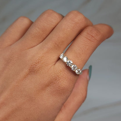 14Kt Gold 1 Ct Lab Grown Diamond 5 Stones Ring